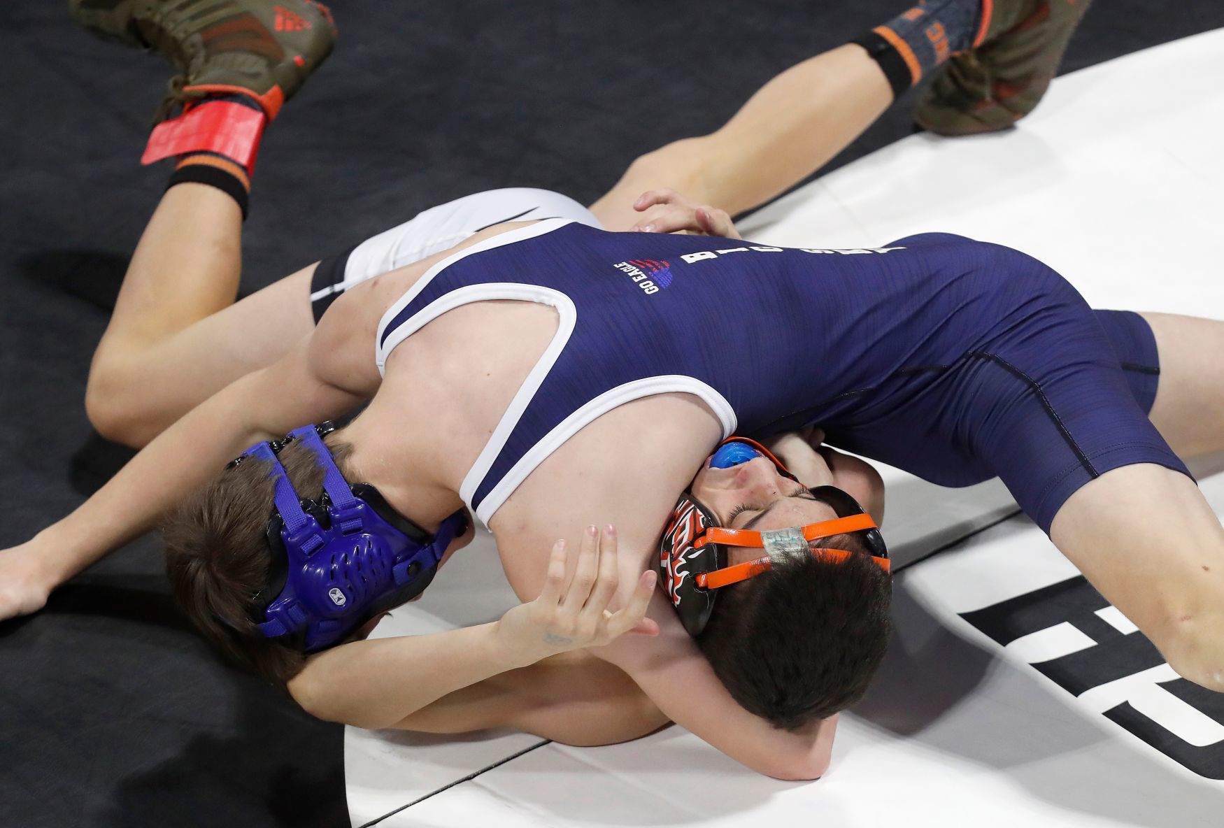 First round of state wrestling